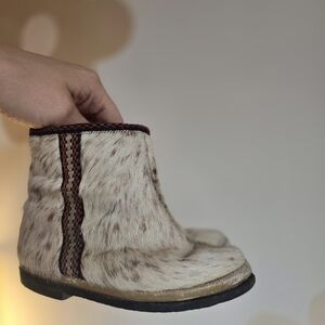 Vintage Toddler FUR Boots